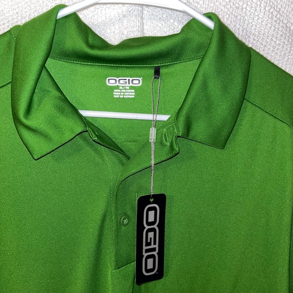 OGIO Men's Framework Polo Size XL GridIron Green NWT. - Picture 2 of 5